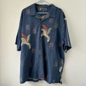 Weekender Silk Hawaiian Shirt Men’s XL Summer Vacation Travel Island‎ Party Fun
